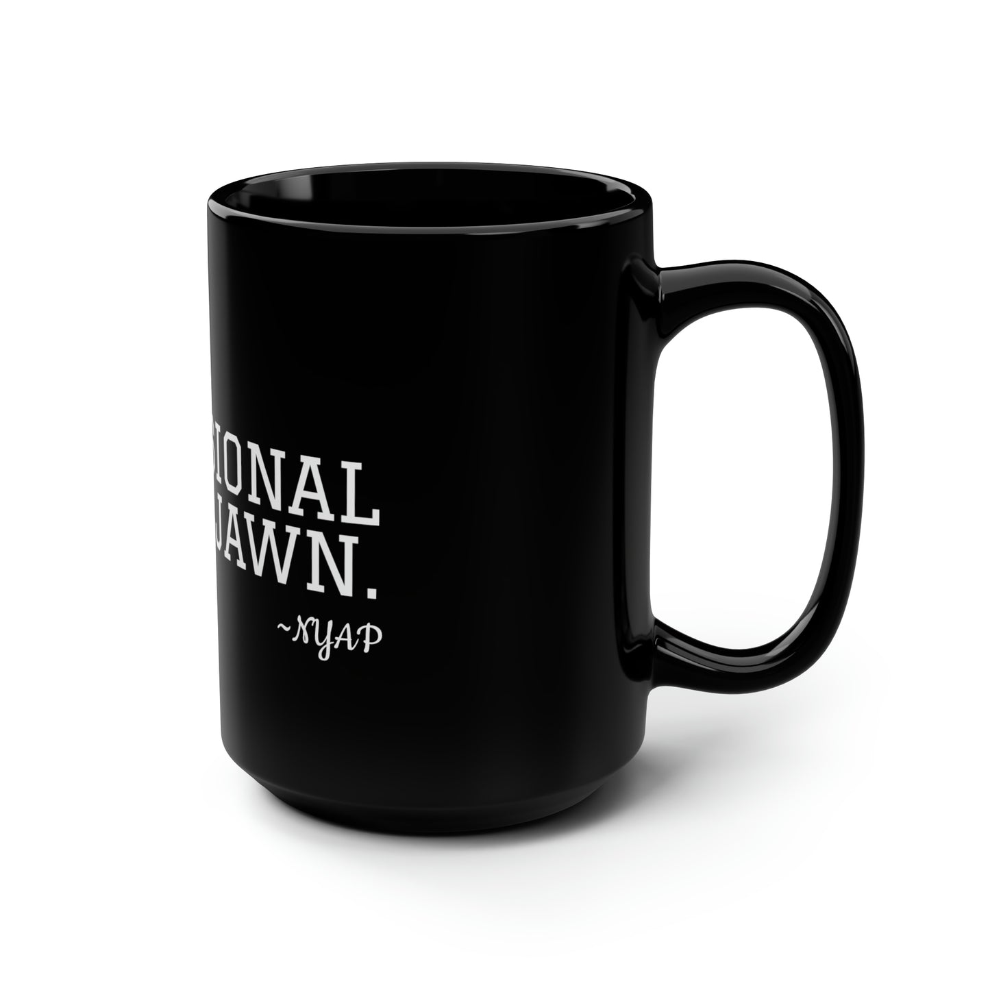 Professional Jawn Black Mug, 15oz