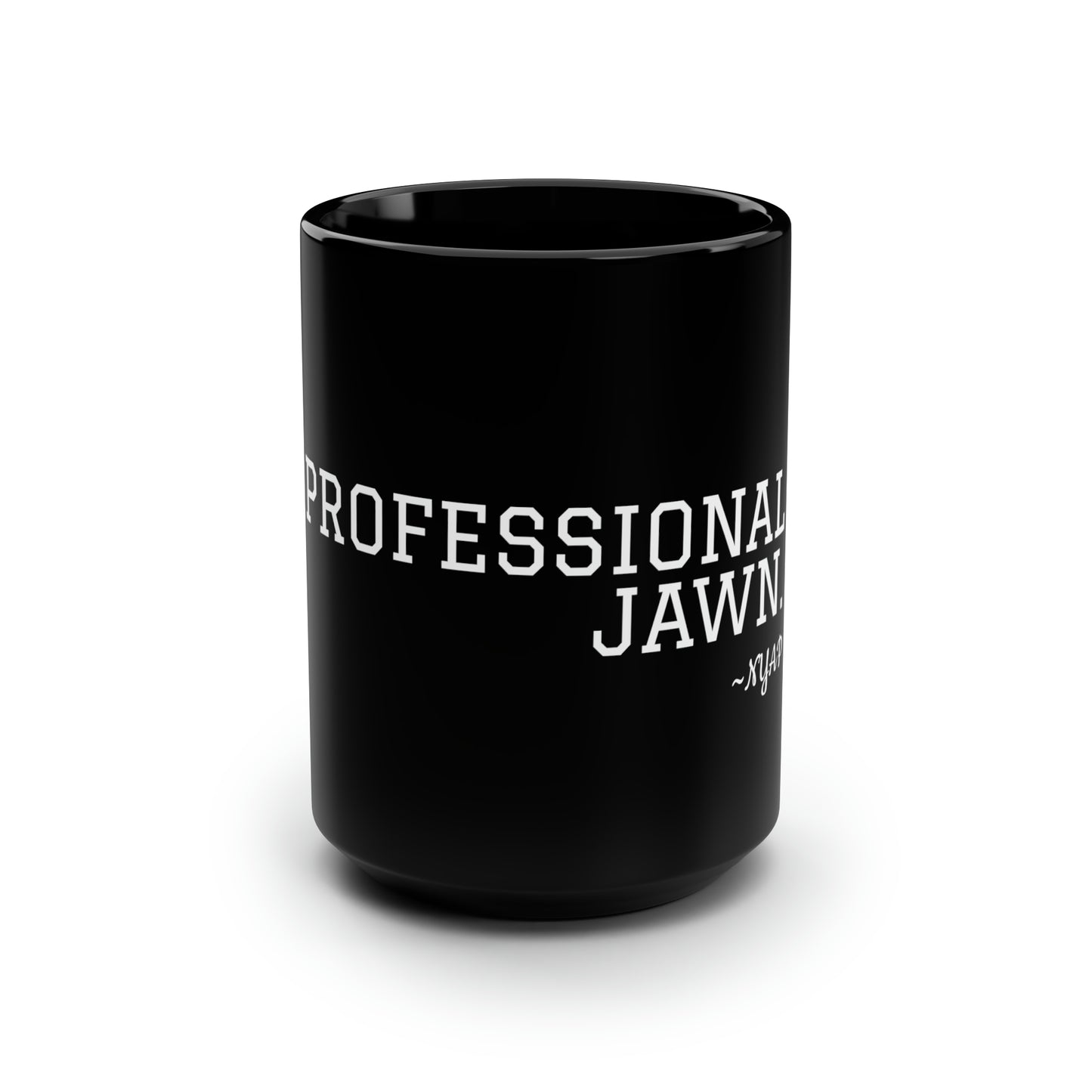 Professional Jawn Black Mug, 15oz