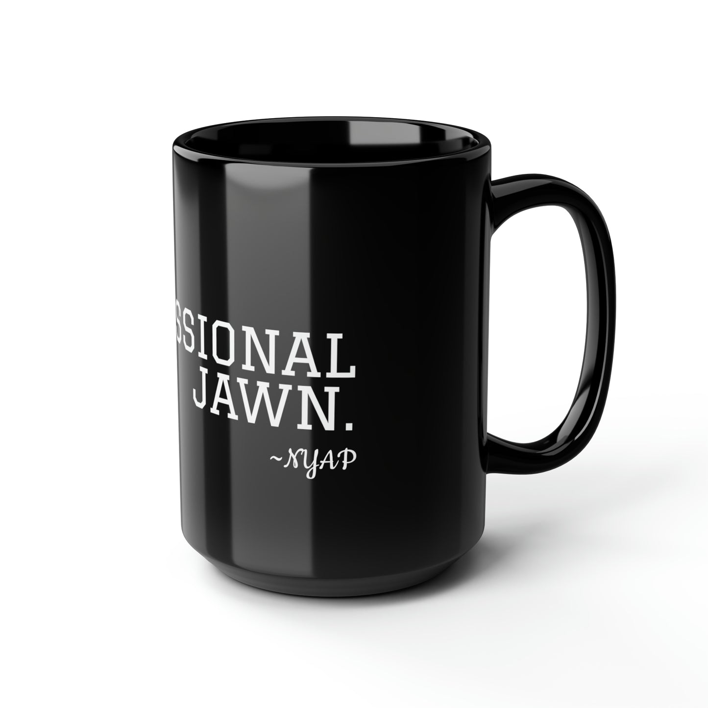 Professional Jawn Black Mug, 15oz